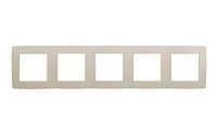 Рамка 5 постов (слоновая кость) Эра12 ЭРА (12-5005-02)