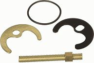 Шпилька для крепления смесителя на мойку (1 шпилька оцинкованная сталь + гайка М8 латунь ) 20761/MKP20761 TERMA