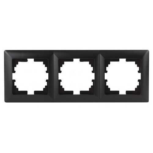 Рамка 3 поста (антрацит) Intro Solo ЭРА (4-503-05)