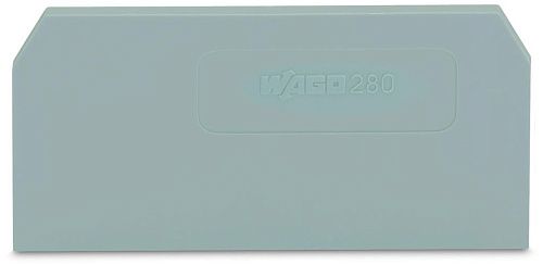 Торцевая и промежуточная пластина для серии 280 2-х проводных WAGO (280-308)