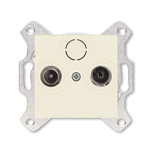 Розетка TV-R проходная 7дБ (слоновая кость) Levit ABB