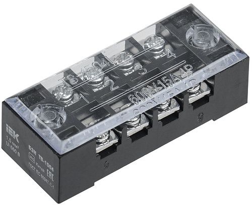 Блок зажимов БЗН ТВ-1504 4 пары 1.5мм2 15А ИЭК
