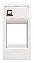 Накладка для 1 разъёма 1-модульная TF/PC  N2118.1 BL (альпийский белый) Zenit ABB