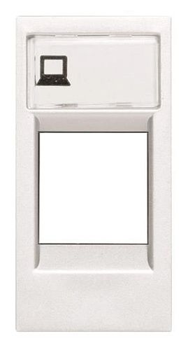 Накладка для 1 разъёма 1-модульная TF/PC  N2118.1 BL (альпийский белый) Zenit ABB