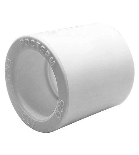 Муфта  PP-R  25 мм белая РОСТерм профи PR-M25  (50)