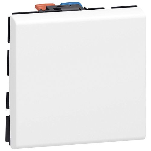 Выключатель 2 модуля (белый) Mosaic Legrand (77010)