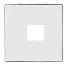 NIE 8517 BL Накладка для телекоммуникационных розеток типа 8117... и/или 8118.... серия SKY (альпийский белый) АВВ