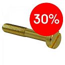 Винт для установки с распределительными коробками и TV розетками металл (золото) BIRONI