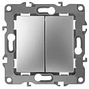 Выключатель 2-кл 10АХ (алюминий) Эра12 ЭРА (12-1104-03) Выключатель 2-кл 10АХ (алюминий) Эра12 ЭРА (12-1104-03)