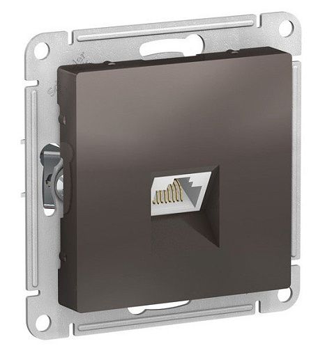 Розетка 1-я компьютерная RJ45 кат. 5Е (мокко) ATLASDESIGN SE