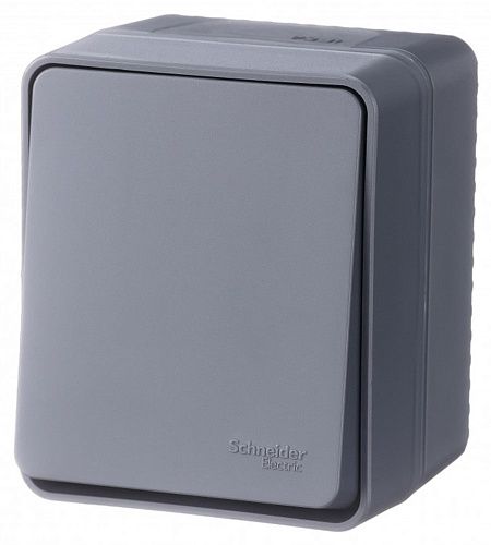 Выключатель ОУ 1кл 10АХ IP54 (антрацит) AtlasDesign Profi54 SE