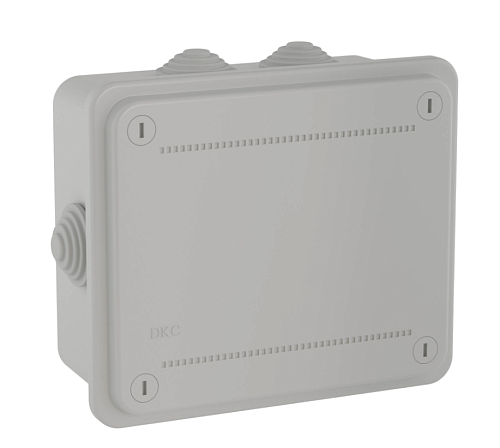 Коробка распределительная ОУ 120х80х50мм с крышкой 6 вводов IP55 DKC