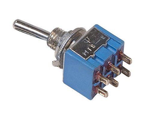 Тумблер 250В 3А (6c) ON-OFF-ON 2п Micro (MTS-203) REXANT