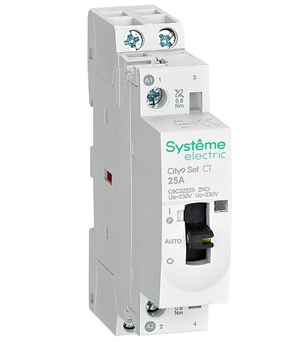 SE Контактор 2P 2НО 25A AC 230В-230В City9 Set SE (C9C32225)
