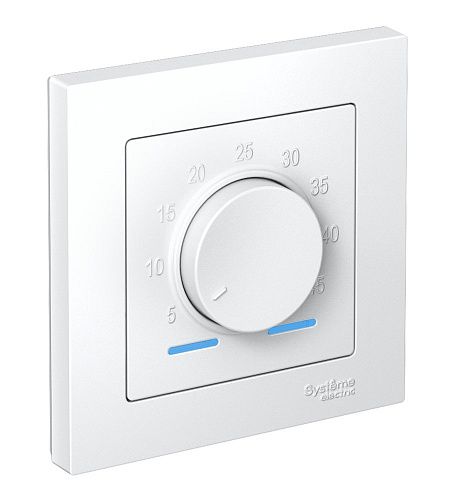 Термостат теплого пола электронный с датчиком от +5 до +35° 16A в сборе (белый) ATLASDESIGN SE