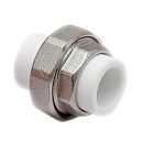 Муфта PP-R разъемная латунная 20 (белый) РосТурПласт