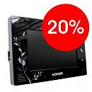 Монитор 7" цветной LCD экран 2 панели 4 монитора эксклюз.TFT (черный) Kocom KCV-A374LEчерн УЦЕНКА