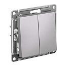 Выключатель 2кл схема 5 10АХ (алюминий) ATLASDESIGN SE