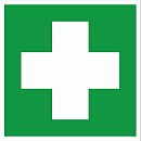 Знак самоклеящийся:: Аптечка первой медицинской помощи (200х200мм)