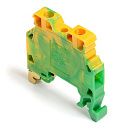 Клеммник на DIN-рейку 4мм2 MTK 2.5/4 (земля) (1293) ONKA