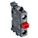 Контактный блок МСВ-01В для монтажа в кнопочные посты 1НЗ (красный) ABB ФЛ