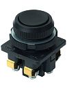 Кнопка КЕ-011 У3 исп.2 черная 1з+1р цилиндр IP40 10А 660В Электротехник