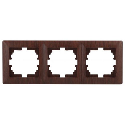 Рамка 3 поста (венге) Intro Solo ЭРА (4-503-10)