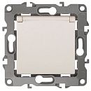 Розетка 2P+E Schuko с защитными шторками с крышкой 16A (слоновая кость) Эра12 ЭРА (12-2103-02)