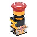 Кнопка D8-11ZS "Грибок" Ø22мм 1з+1р поворотная с фиксацией красная ИЭК