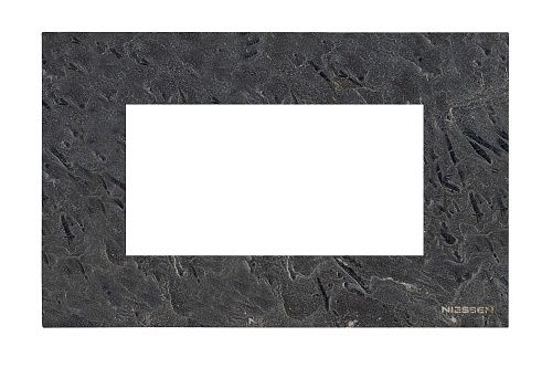 Рамка 4 поста итальянский стандарт N2474 PZ (натуральный сланец) Zenit ABB