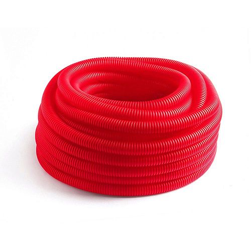Труба  защитная гофрированная для труб 16мм (красный) Dн 25мм (50м) PRO AQUA FLEXI GUARD