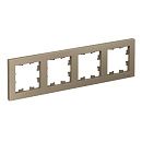 Рамка 4 поста универсальная (шампань) ATLASDESIGN SE