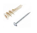 Дюбель для гипсокартона 33мм с саморезом 6х40 (4шт) DRIVA NYLON Tech-Krep 102947 Дюбель для гипсокартона 33мм с саморезом 6х40 (4шт) DRIVA NYLON Tech-Krep 102947