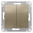 Переключатель 2кл перекрестный 2х схема 7 10АХ (шампань) ATLASDESIGN SE
