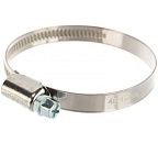 Хомут червячный  40-60мм усиленный ширина 9мм нерж. сталь (5шт) ЗУБР Профессионал