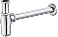 Сифон бутылочный 1 1/4"*32 хром лат. без выпуска для умывальника с трубой Classica TeRma 10062