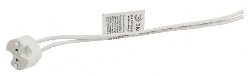 Патрон G4/GY6.35/GU5.3/GU4 с проводами керамический (324002)