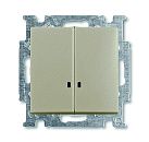 Выключатель 2кл с подсветкой 2006/5 UCGL-93 (шампань) Basic 55 ABB