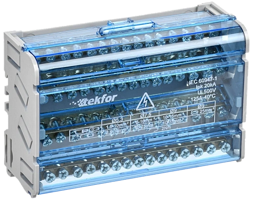 Шины на DIN-рейку (кросс-модуль) ШНК 4х15 3L+PEN TEKFOR IEK