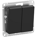 Выключатель 2кл схема 5 10АХ IP44 (карбон) ATLASDESIGN AQUA SE