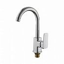 Смеситель для кухни картридж 35мм высокий с гайкой LEDEME L4033-2 (Гарантия 5 лет)