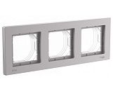 Рамка 3 поста IP44 (алюминий) ATLASDESIGN AQUA SE