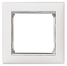 Рамка 1 пост (белый/серебро) Valena Classic Legrand (770491) Рамка 1 пост (белый/серебро) Valena Classic Legrand (770491)