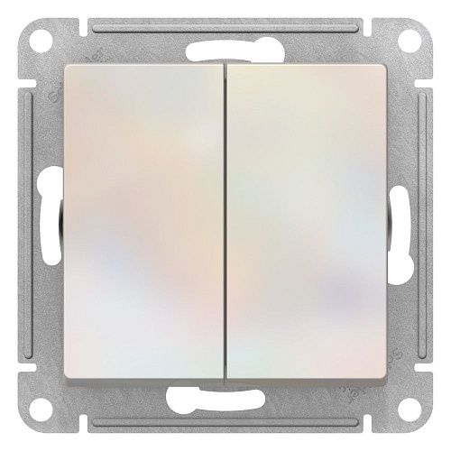 Переключатель 2кл перекрестный 2х схема 7 10АХ (жемчуг) ATLASDESIGN SE