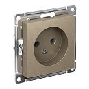 Розетка без заземления 16А (шампань) ATLASDESIGN SE