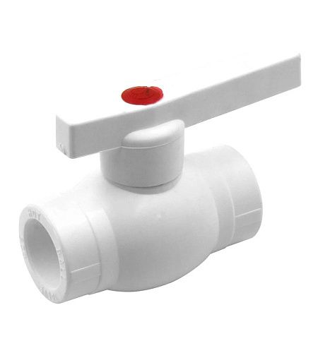 Кран шаровой PP-R РОСТерм профи 25 мм белый