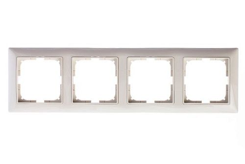 Рамка 4 поста 2514-92 (слоновая кость) Basic 55 ABB (1725-0-1487)
