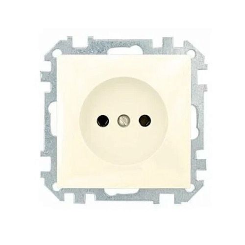 Розетка СУ без заземления (бежевый) СТИЛЬ BYLECTRICA