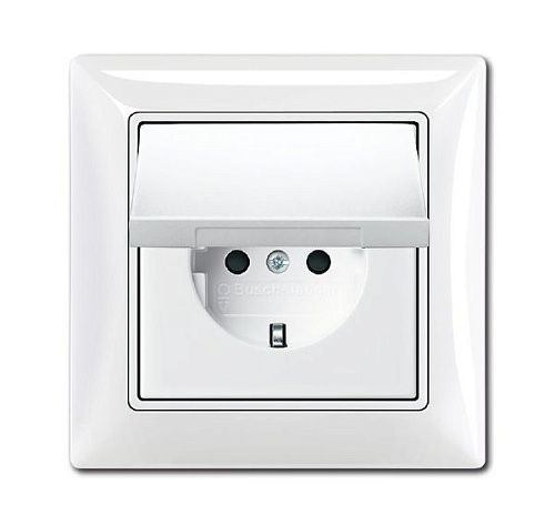 Розетка SCHUKO с крышкой в сборе IP44 20 EUCKD-94 (альпийский белый) Basic 55 ABB (2018-0-1505)