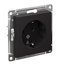 Розетка с заземлением 16А (карбон) ATLASDESIGN SE